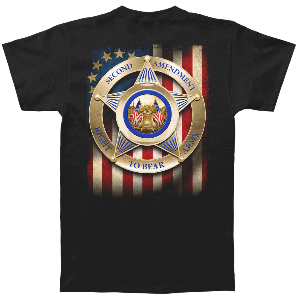 Novelty 2nd Amendment Colonial Flag T-shirt