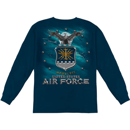 Novelty Air Force USaf Missle Long Sleeve