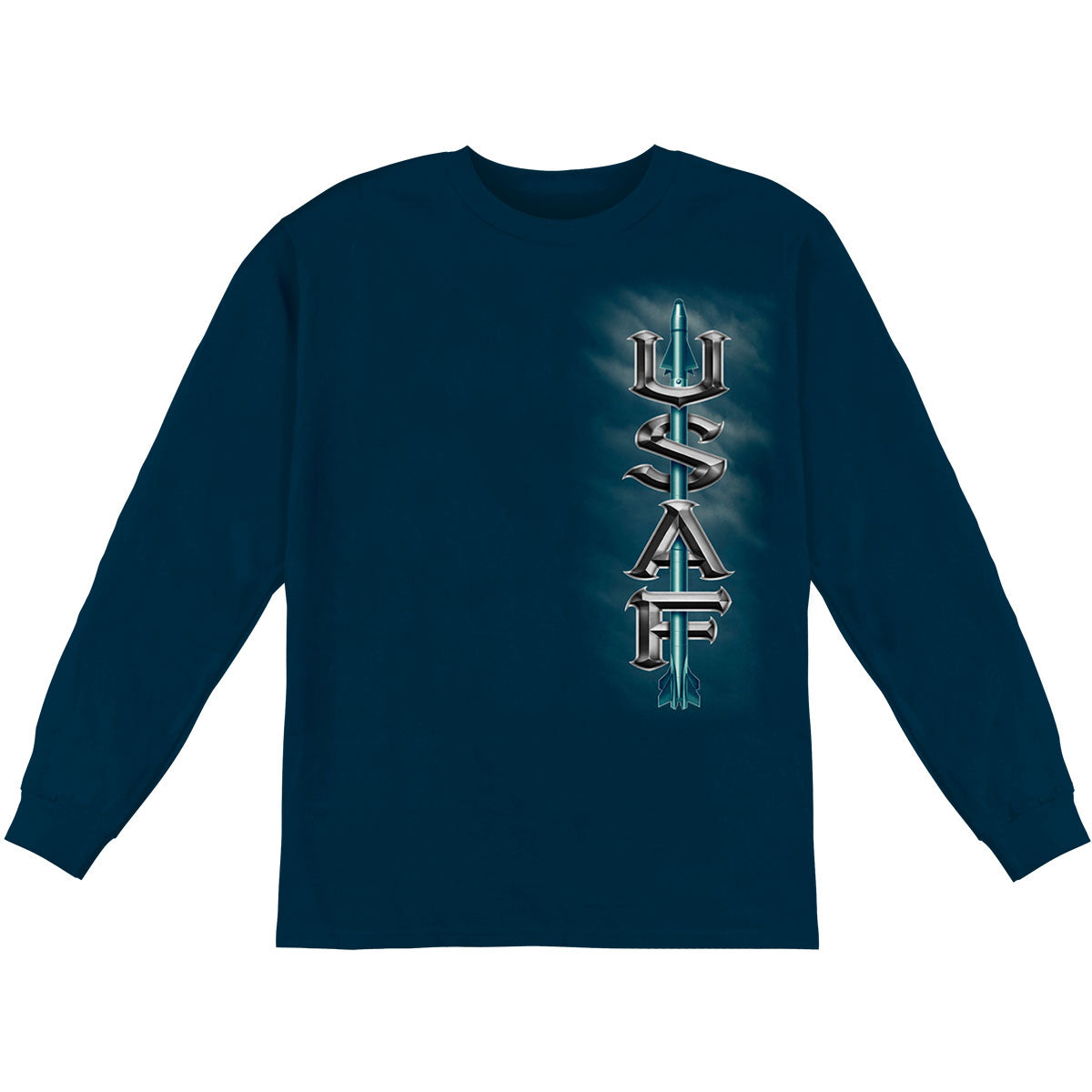 Novelty Air Force USaf Missle Long Sleeve