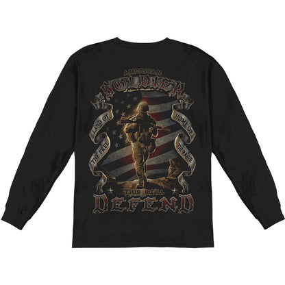 Novelty American Soldier Long Sleeve