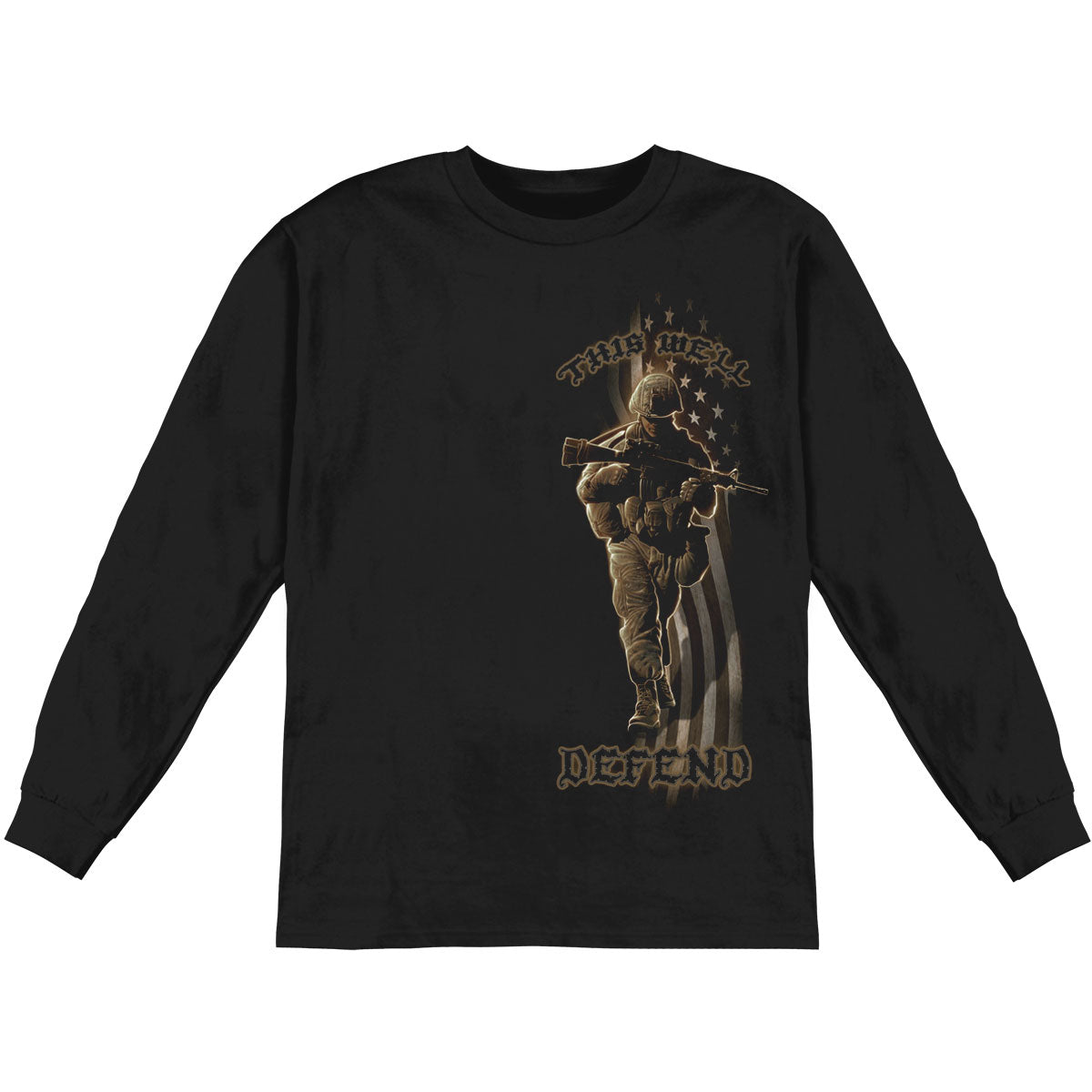Novelty American Soldier Long Sleeve
