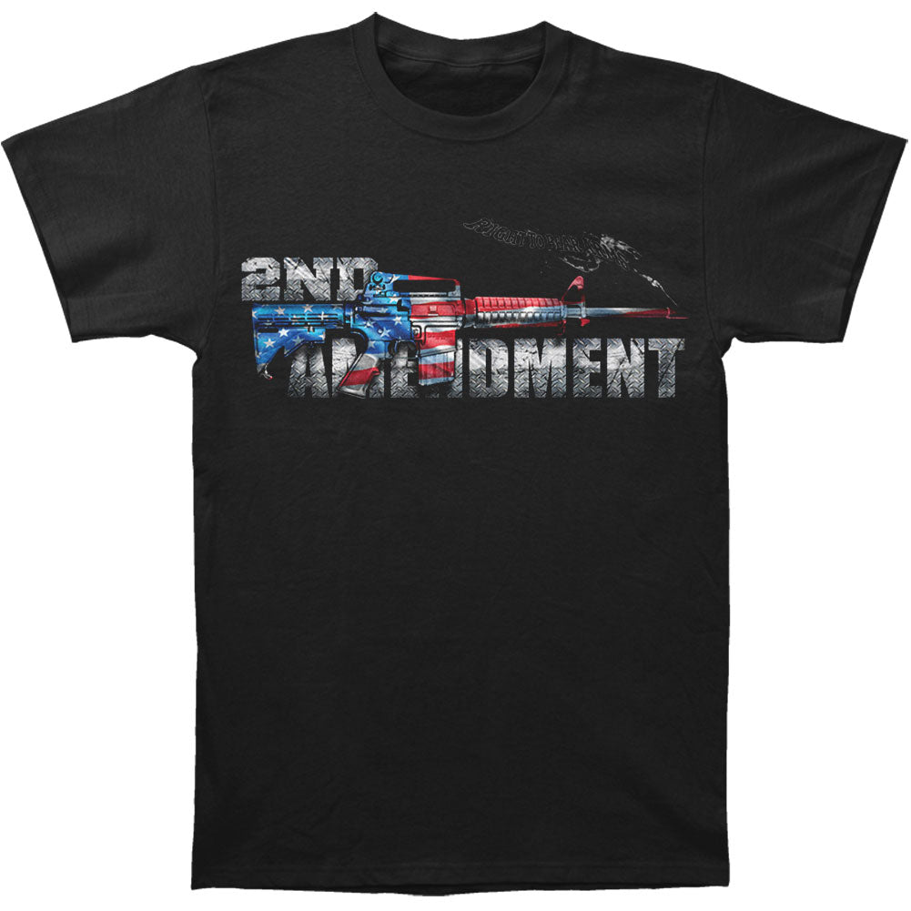 Novelty AR15 Second Amendment Flag T-shirt