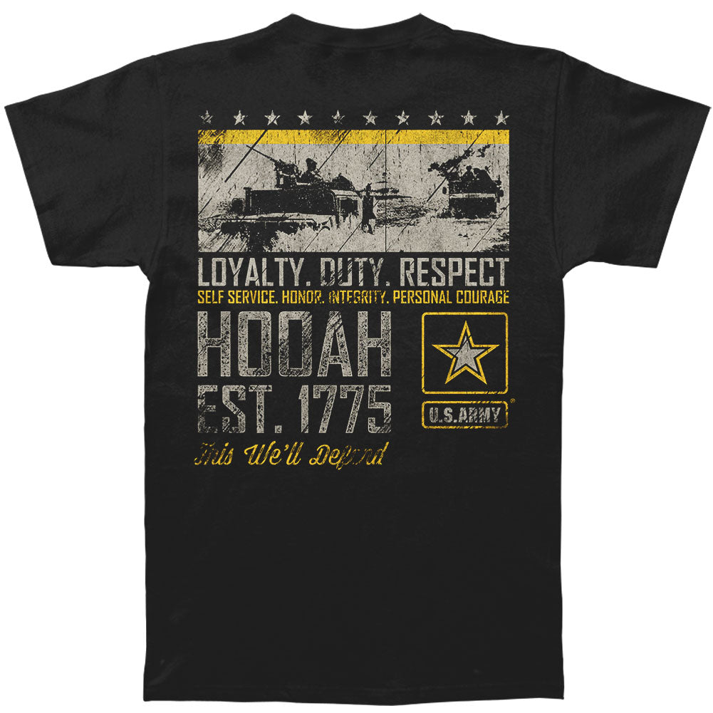 Novelty Army Duty Hooah T-shirt