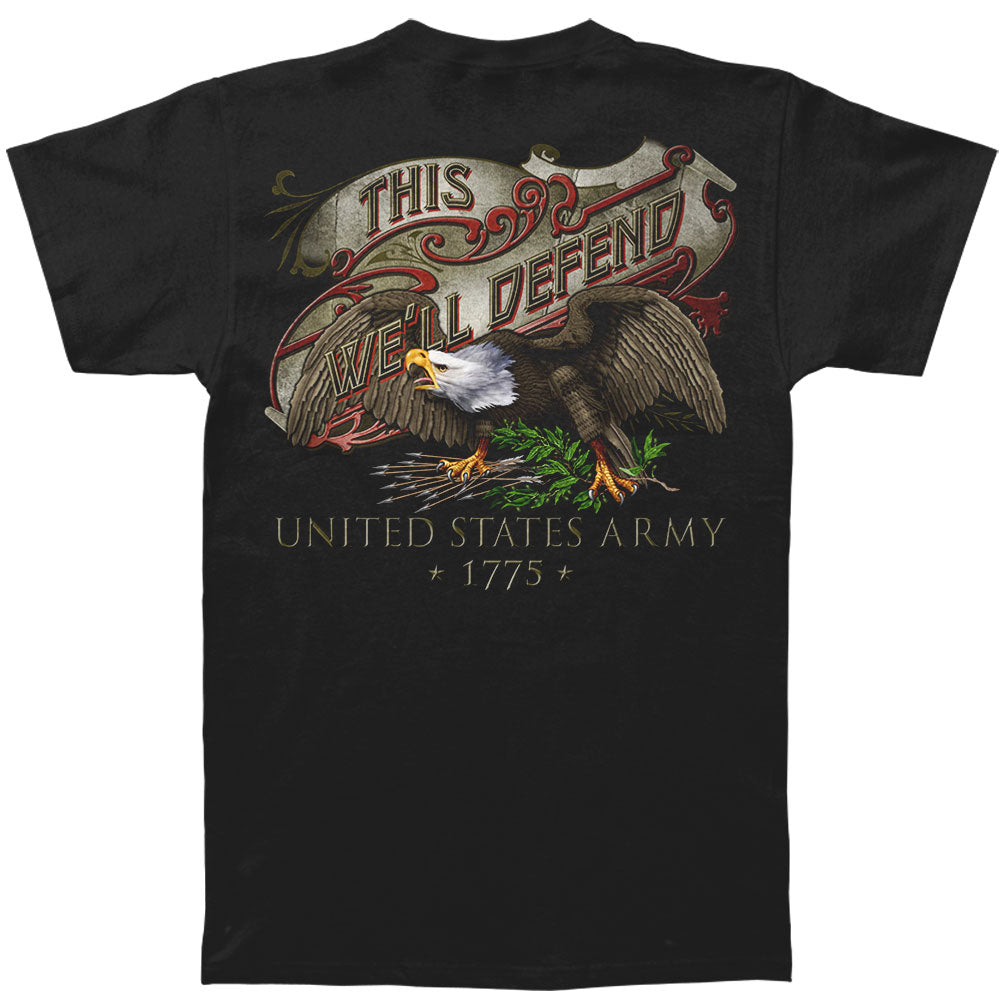 Novelty Army Eagle Antique This Well Defend T-shirt