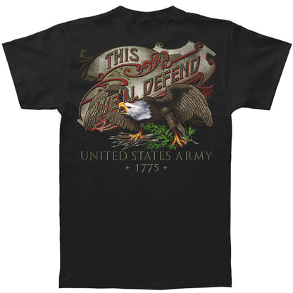 Novelty Army Eagle Antique This Well Defend T-shirt