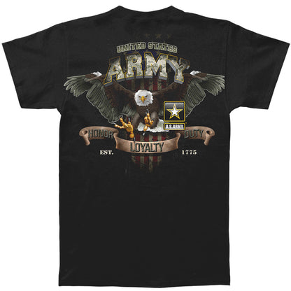 Novelty Army Loyalty Eagle T-shirt