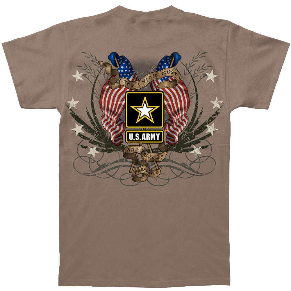 Novelty Novelty Army Star Double Four Star Double Flag T-shirt