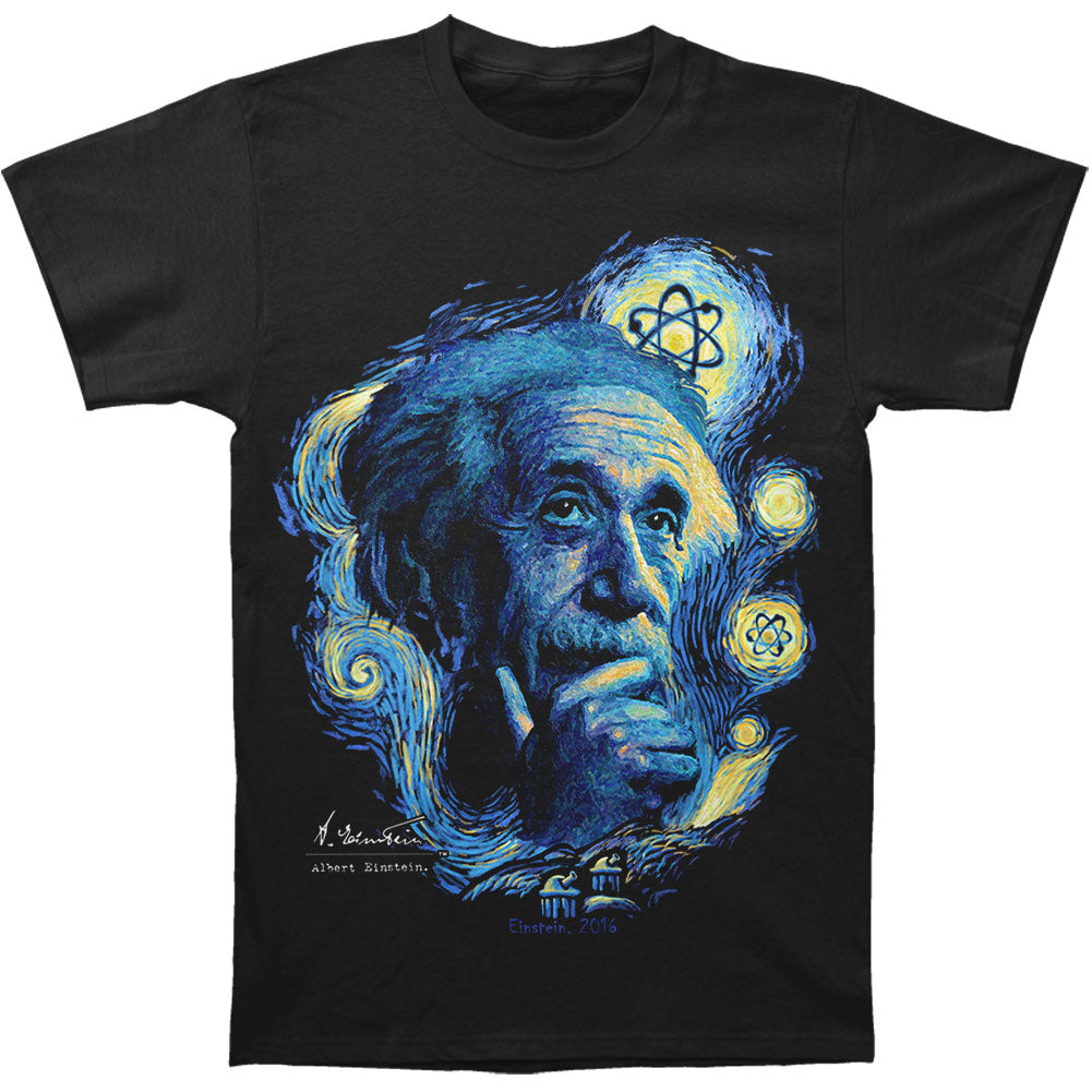 Novelty Einstein Starry Night T-shirt