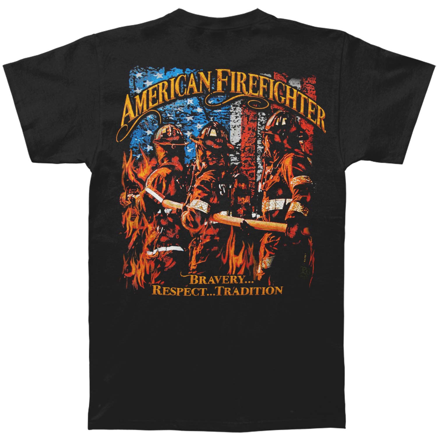 Novelty Elite Breed American Firefighter T-shirt