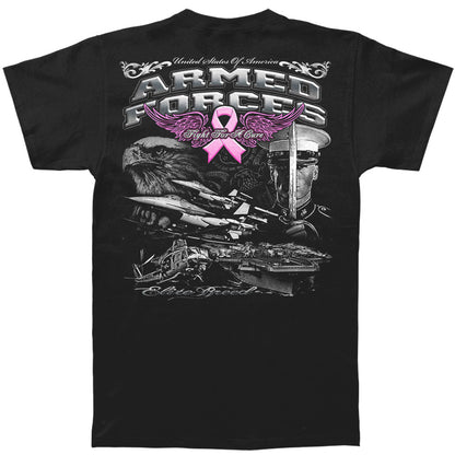 Novelty Elite Breed Armed Forces Fight Cancer T-shirt