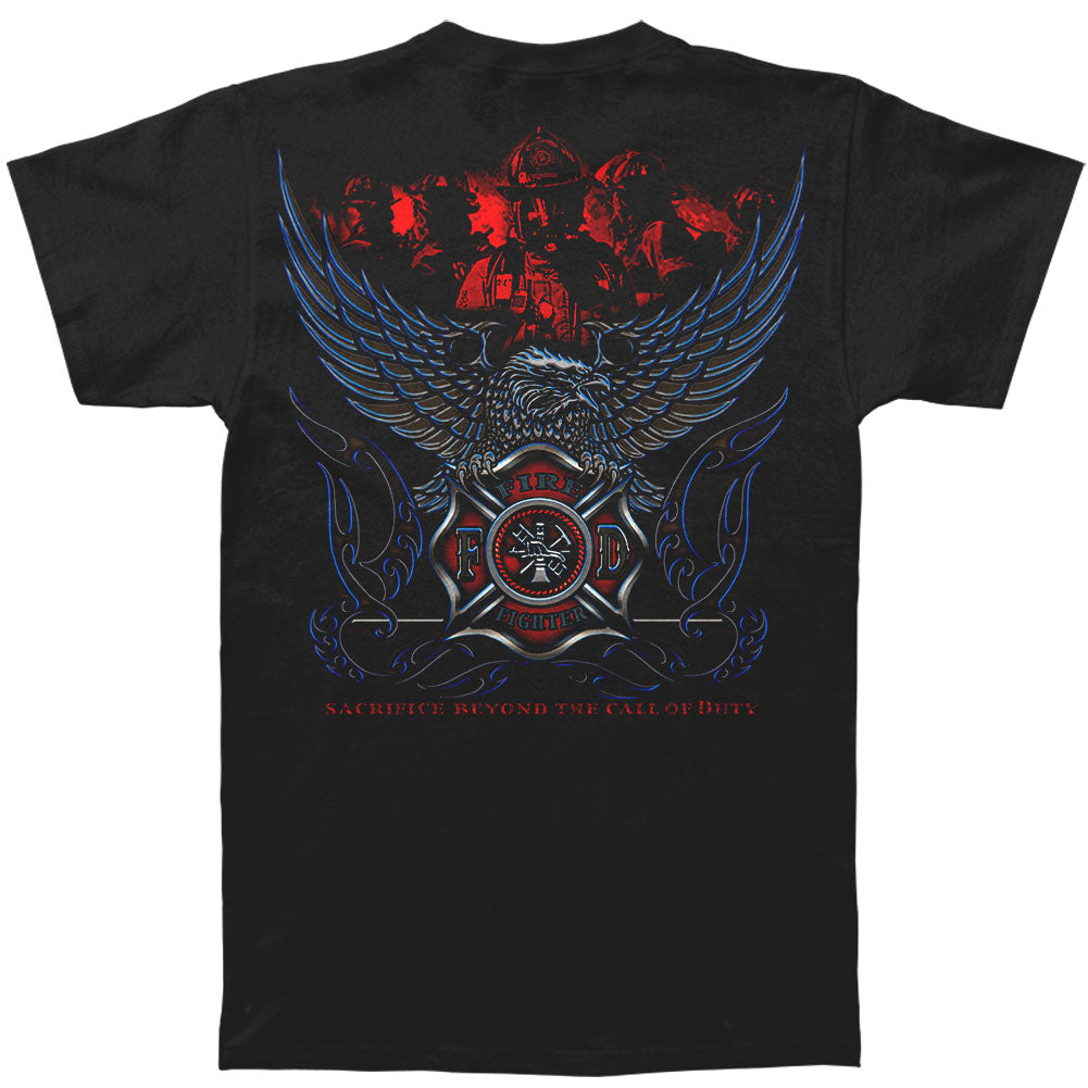 Novelty Elite Breed Chrome Eagle Firefighter T-shirt