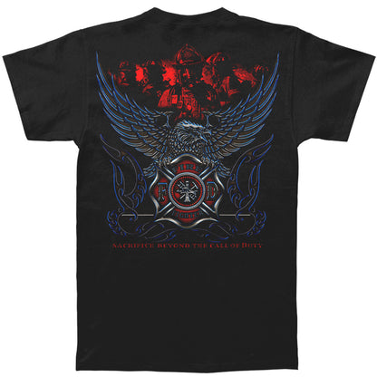 Novelty Elite Breed Chrome Eagle Firefighter T-shirt