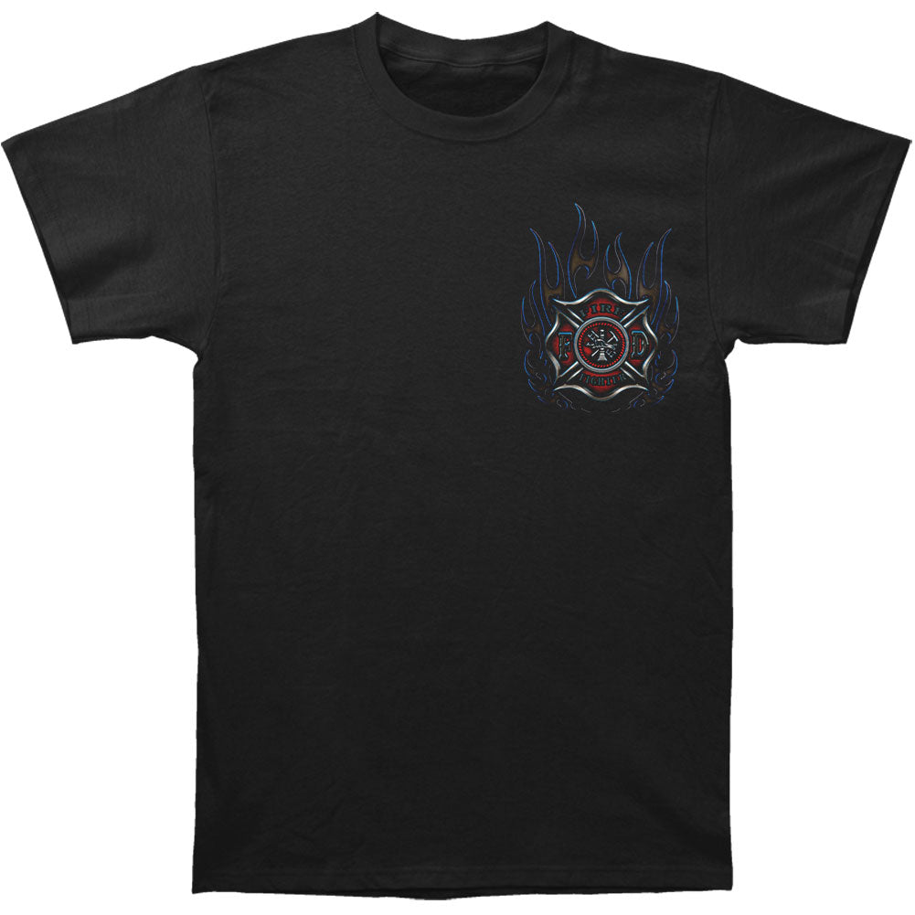 Novelty Elite Breed Chrome Eagle Firefighter T-shirt