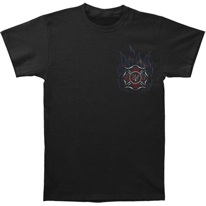 Novelty Elite Breed Chrome Eagle Firefighter T-shirt