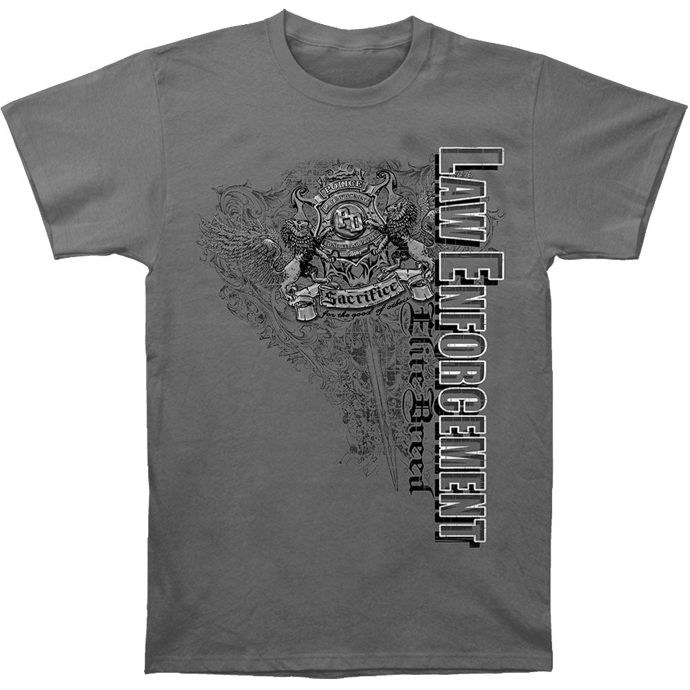 Novelty Elite Breed Elite Gray Law Enforcement T-shirt
