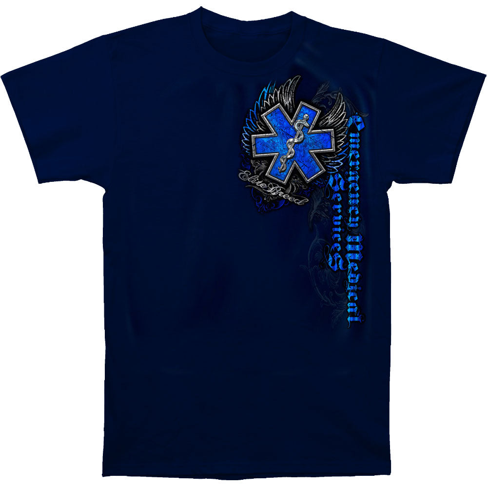 Novelty Elite Breed EMS Chrome Wings Silver Foil T-shirt