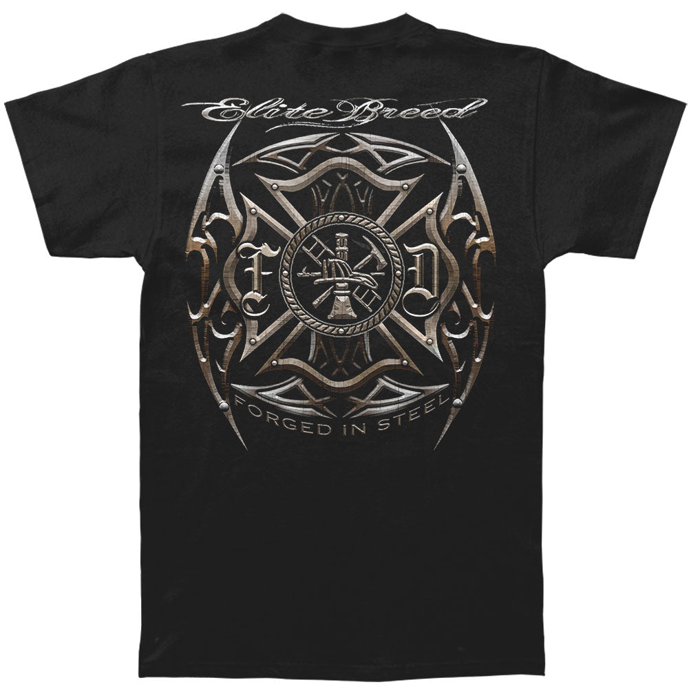 Novelty Elite Breed Firefighter Blades Silver Foil T-shirt
