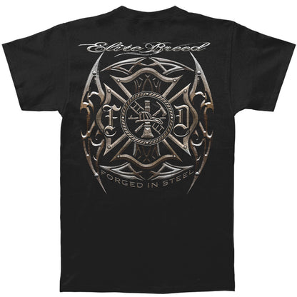 Novelty Elite Breed Firefighter Blades Silver Foil T-shirt