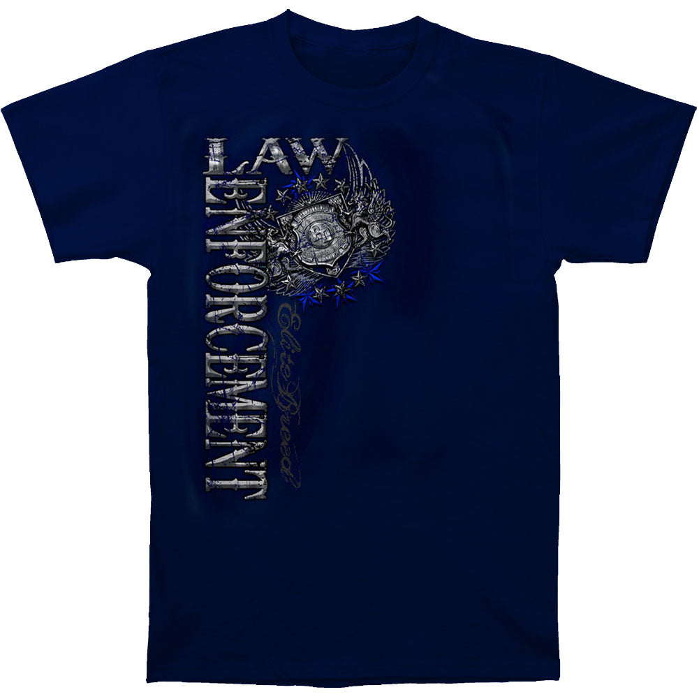 Novelty Novelty Elite Breed Law Enforcement Crome Wings Silver Foil T-shirt