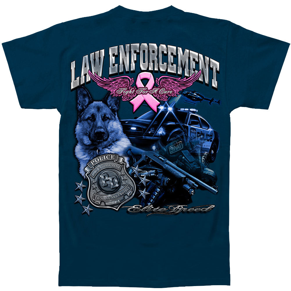 Novelty Elite Breed Police Fight Cancer T-shirt