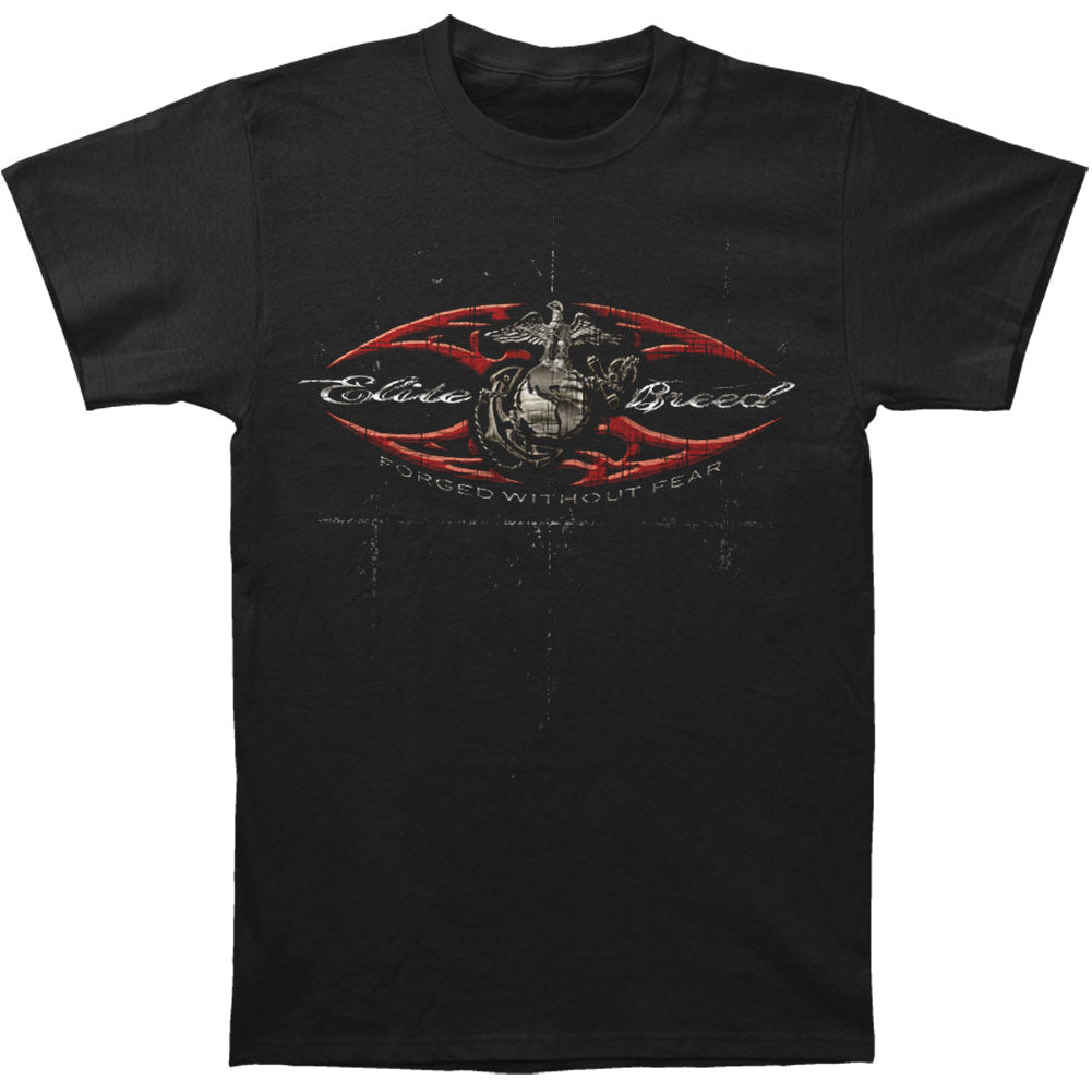 Novelty Elite Breed USMC Red Blades Silver Foil T-shirt