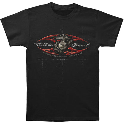 Novelty Elite Breed USMC Red Blades Silver Foil T-shirt