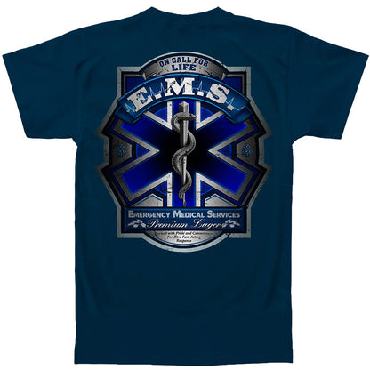 Novelty EMS Beer Label T-shirt