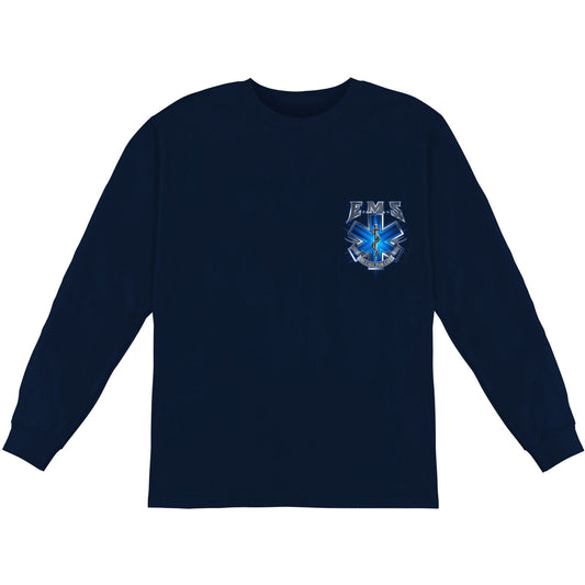 Novelty EMS On Call For Life EMS Long Sleeve Front