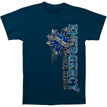 Novelty EMS Steel Silver Foil T-shirt