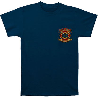 Novelty Fire Rescue Gold Shield T-shirt