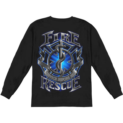 Novelty Fire Resuce Long Sleeve Back