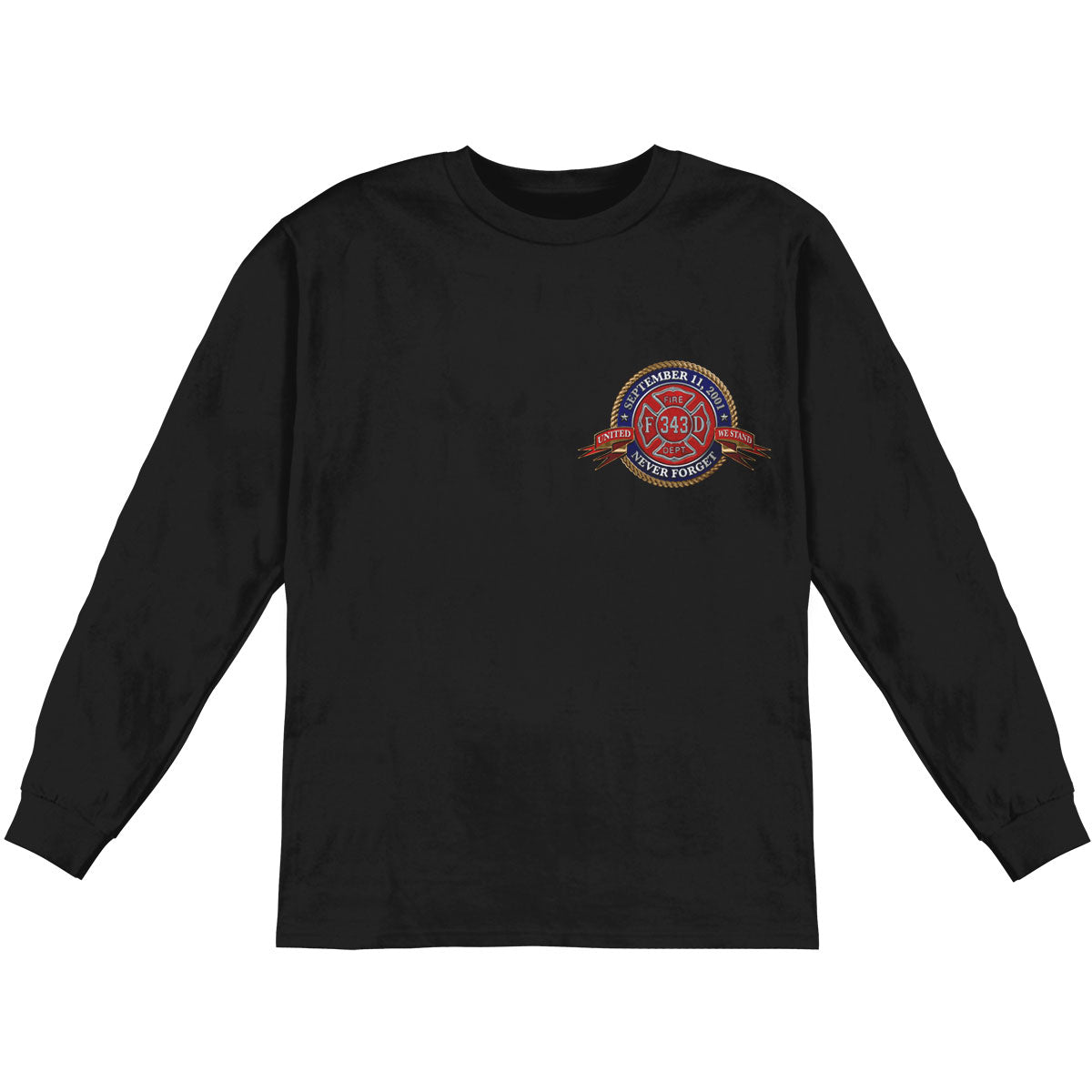 Novelty Firefighter Badge Of Honor Long Sleeve