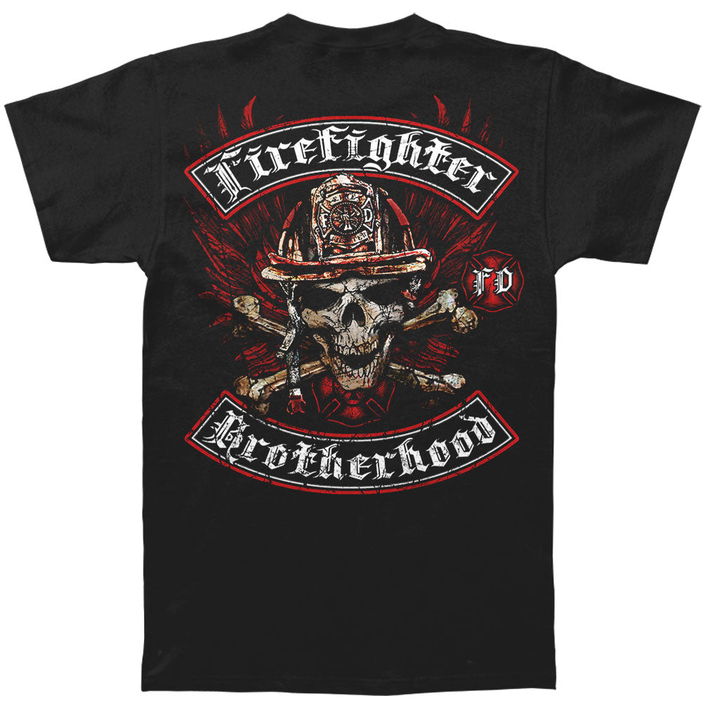 Novelty Novelty Firefighter Biker Cross Bones T-shirt