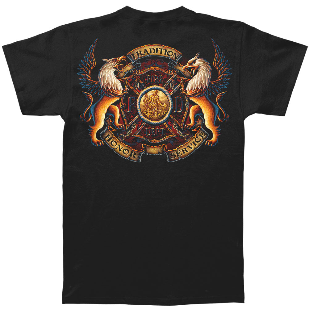 Novelty Novelty Firefighter Coat Of Arms T-shirt