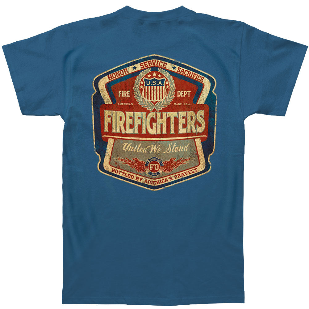Novelty Firefighter Denim Fade T-shirt