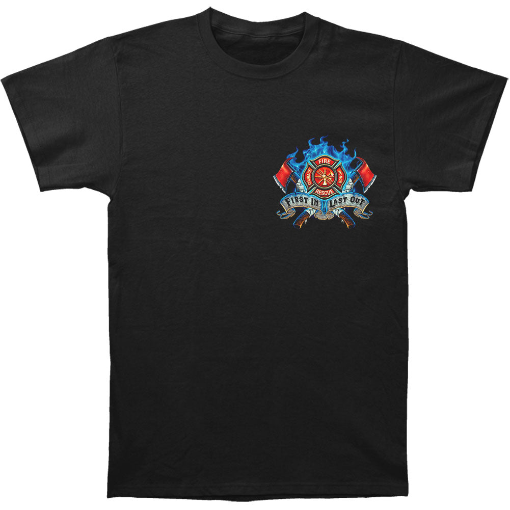 Novelty Novelty Firefighter Fire Dog First In Last Out T-shirt