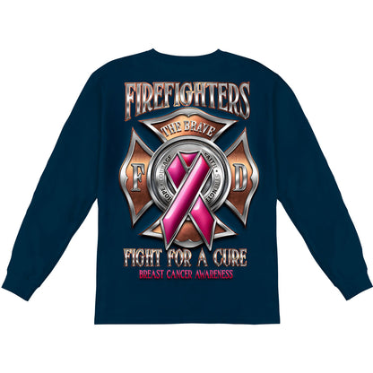 Novelty Firefighter Race For A Cure Long Sleeve