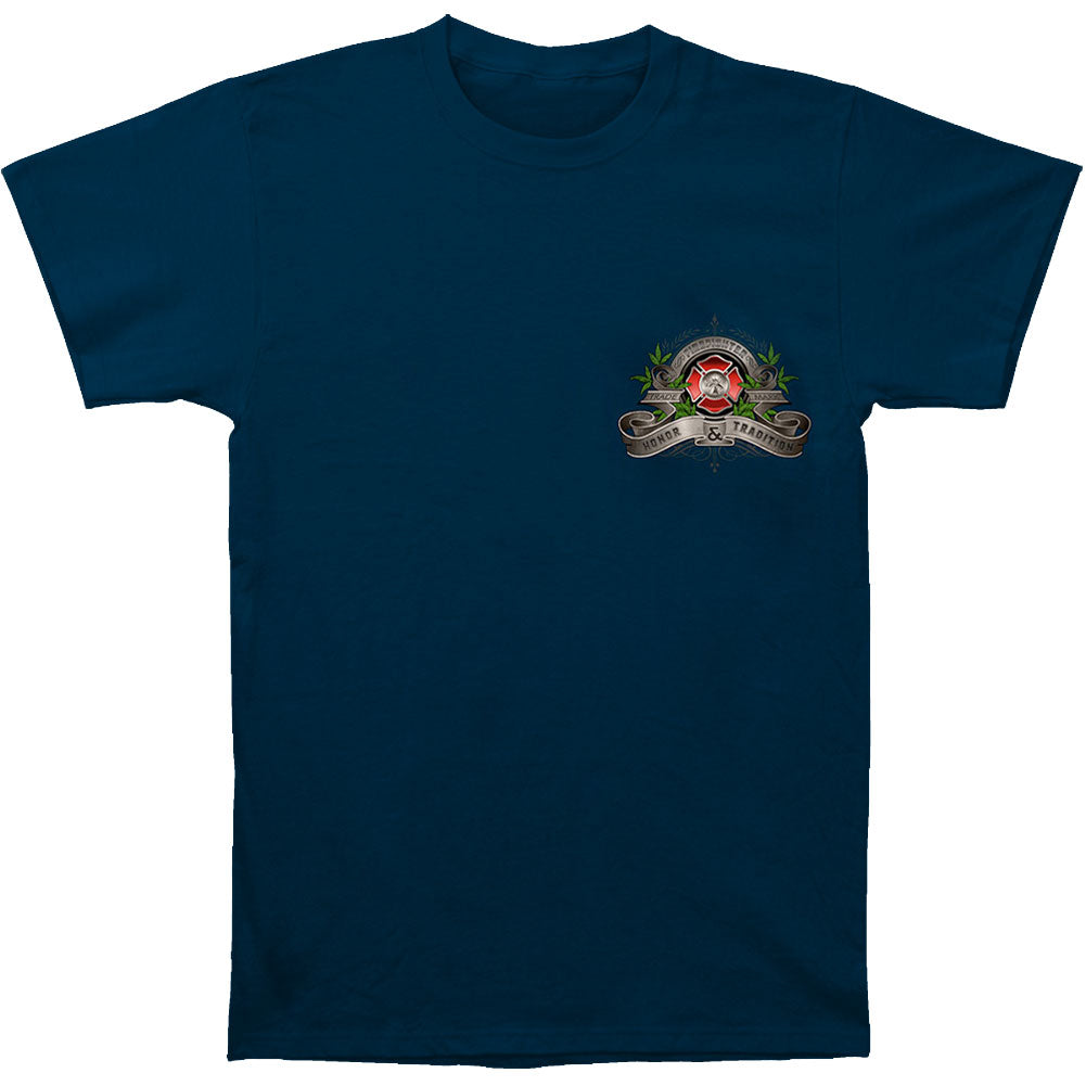 Novelty Firefighter Traditional Anique Pump Truck T-shirt