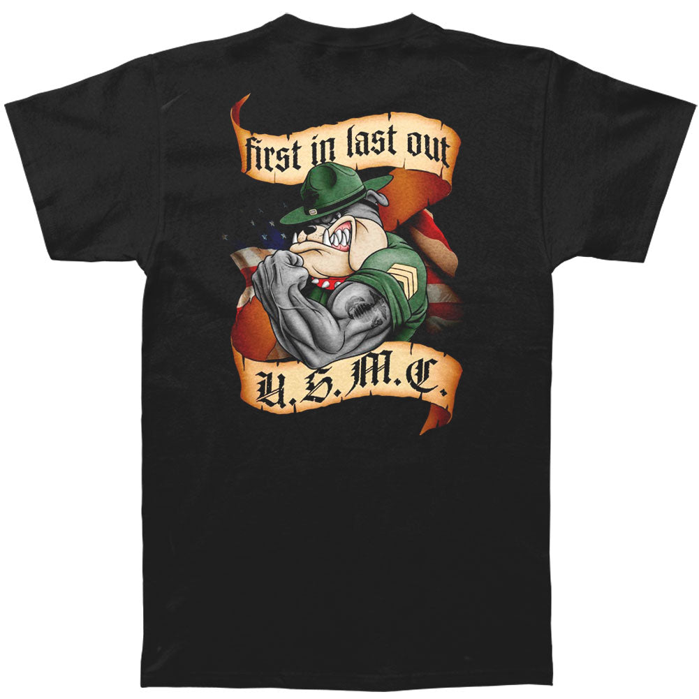 Novelty First In Last Out Marine Corps T-shirt