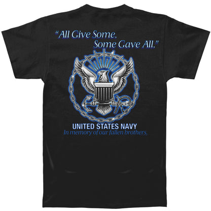 Novelty Gave All Navy T-shirt