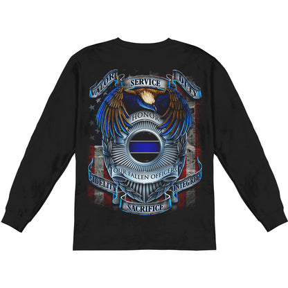 Novelty Honor Our Fallen Officers Long Sleeve