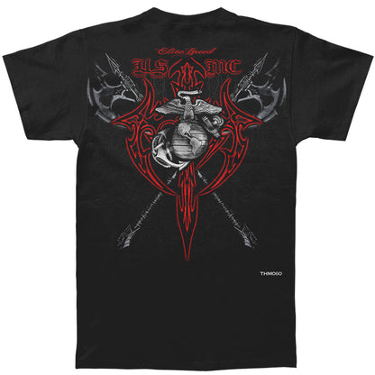 Novelty Marine Axes Red Tribal T-shirt