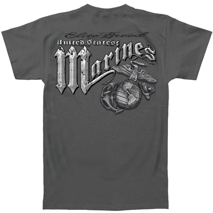 Novelty Marines Eagle Elite Breed Silver Foil T-shirt
