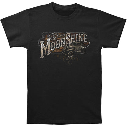 Novelty Moon Shine Truck Silver Foil T-shirt