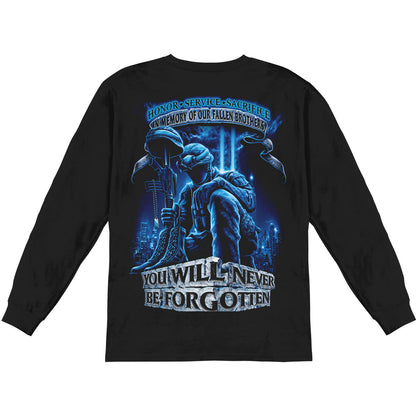 Novelty Never Forget Fallen Soldier Long Sleeve