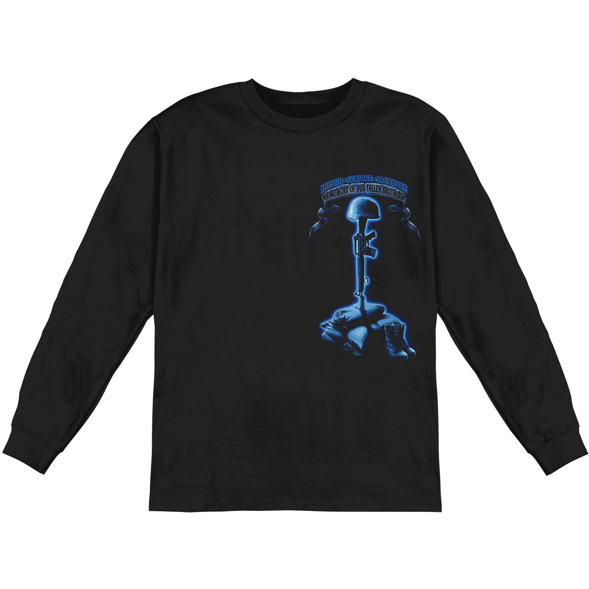 Novelty Never Forget Fallen Soldier Long Sleeve