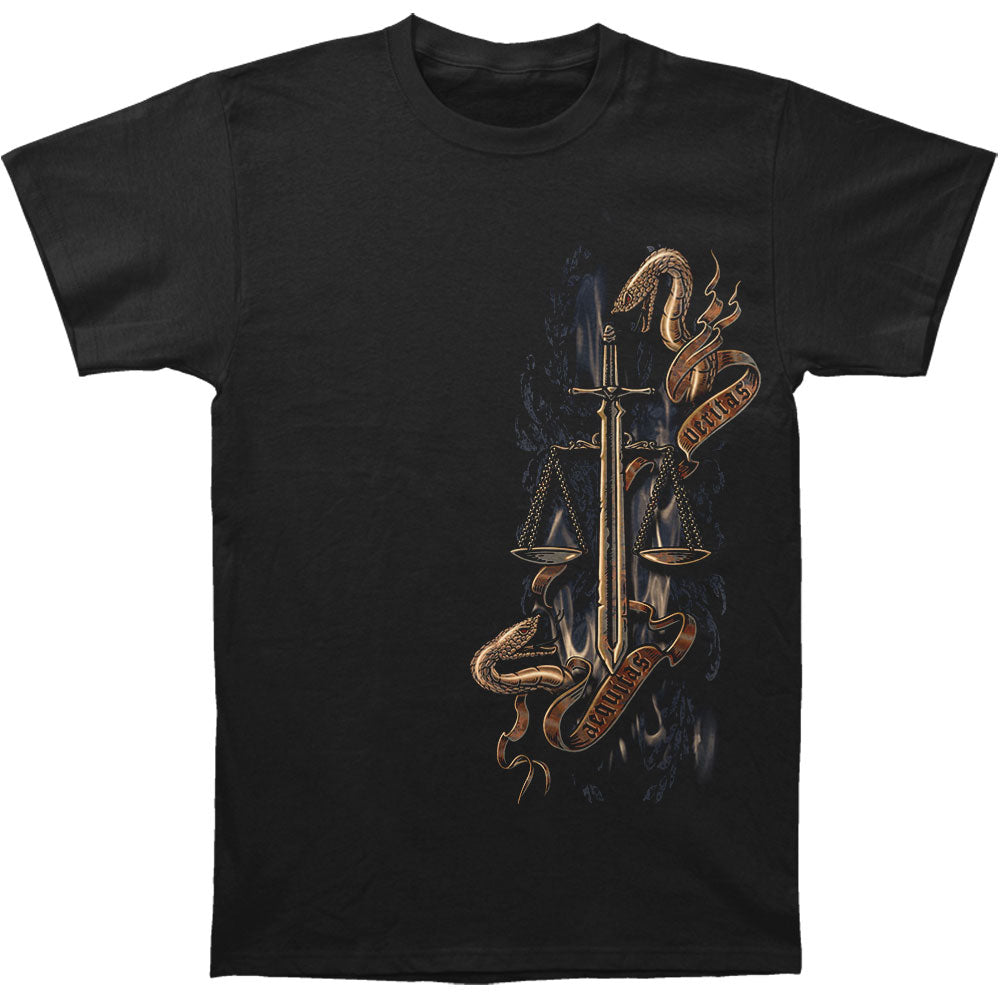 Novelty Novelty Police Full Front Scale Of Justice T-shirt