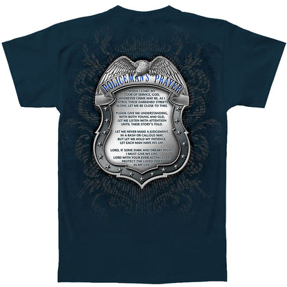 Novelty Novelty Policemans Chrome Badge With Policemans Prayer T-shirt