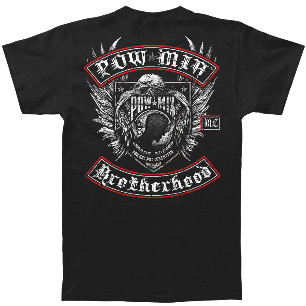Pow MIA Biker With Rockers Silver Foil T-shirt
