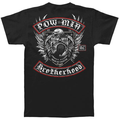 Pow MIA Biker With Rockers Silver Foil T-shirt
